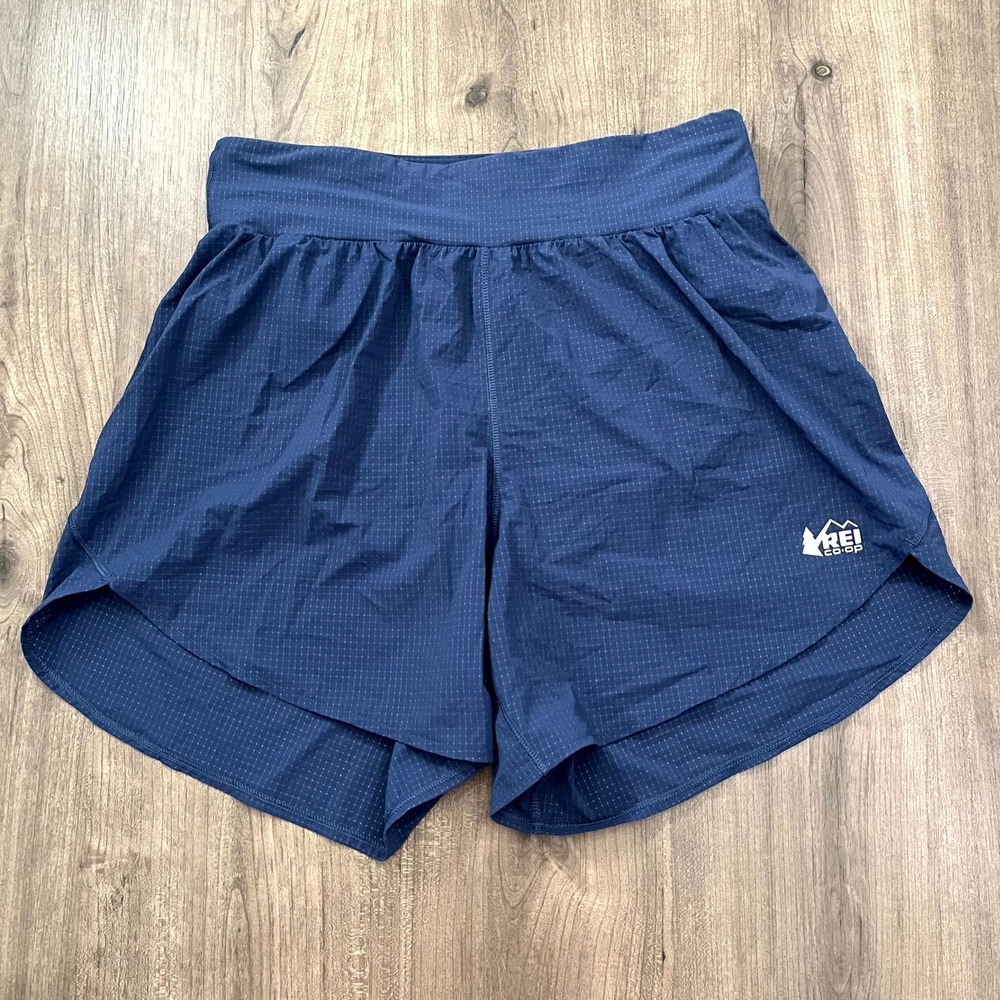 REI Running Shorts Swiftland 5" Inseam High Rise Blue Athletic Womens Small